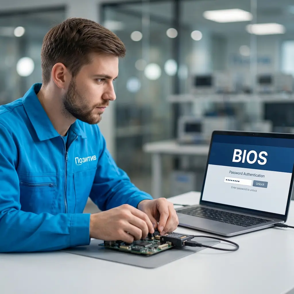 Снятие пароля BIOS ноутбука в Краснокамске