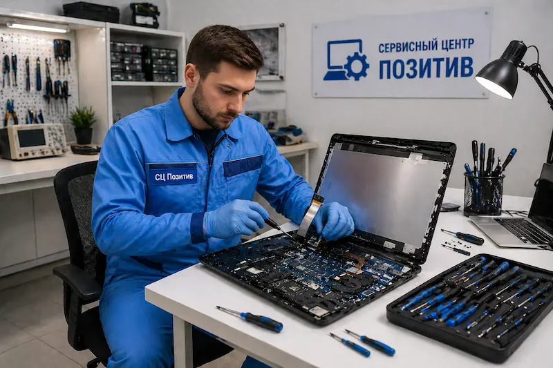 Замена шлейфа матрицы ноутбука в Краснокамске