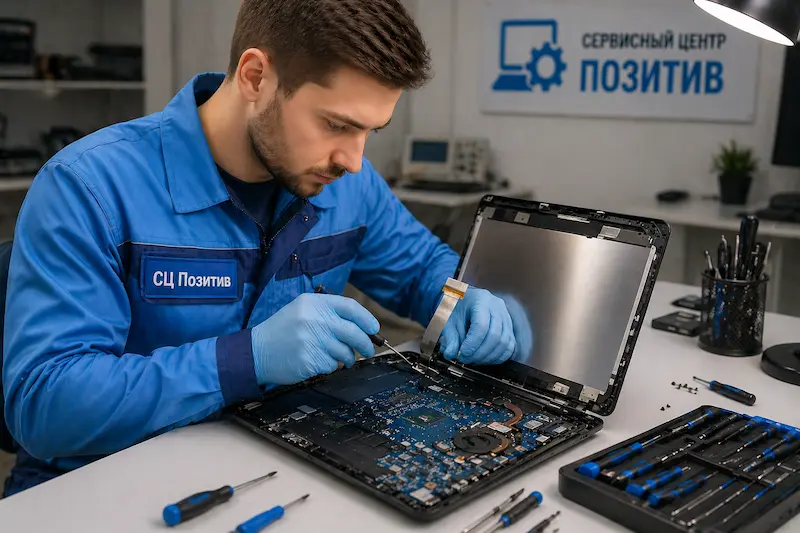 Ремонт шлейфа матрицы ноутбука в Краснокамске