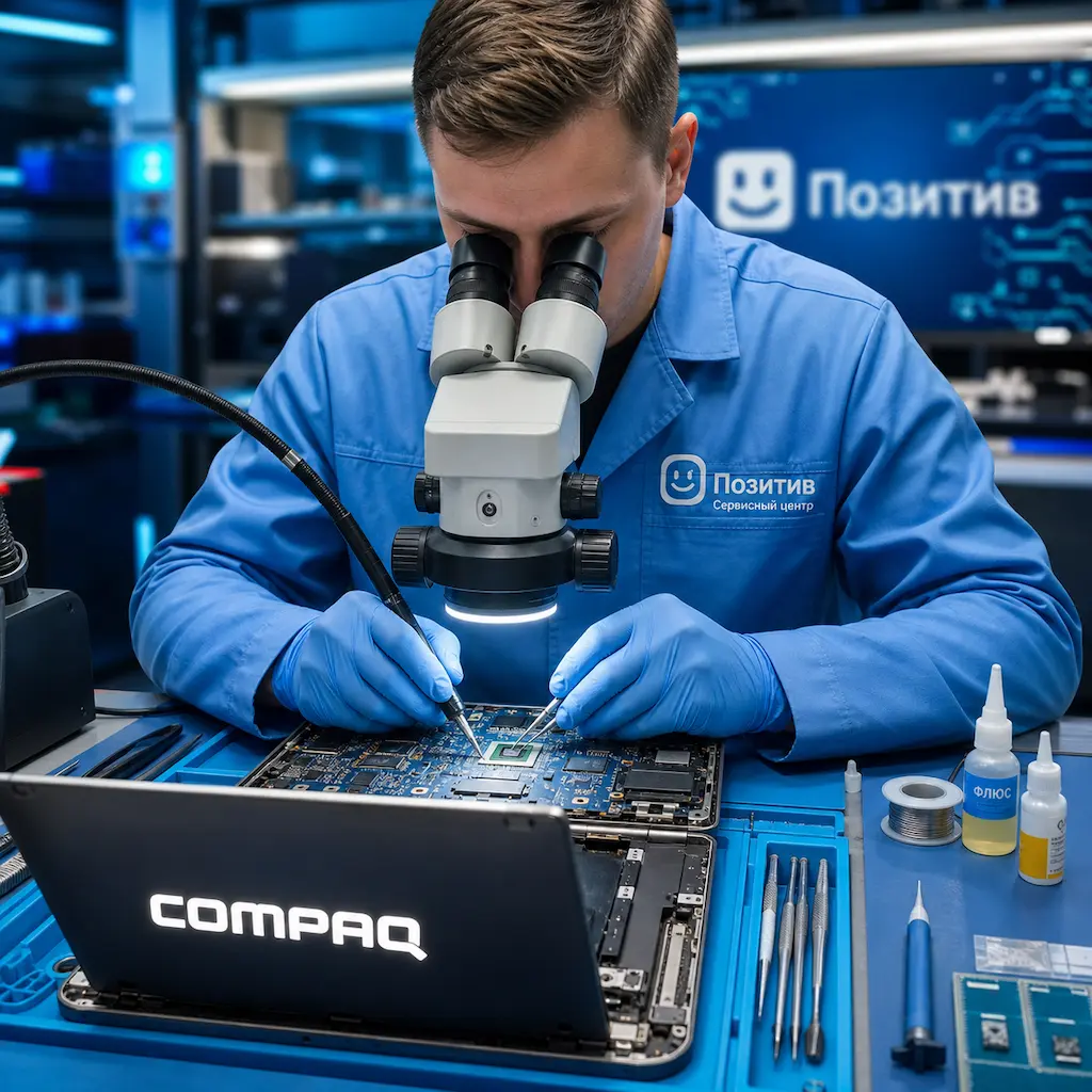 Замена видеокарты ноутбука Compaq в Краснокамске