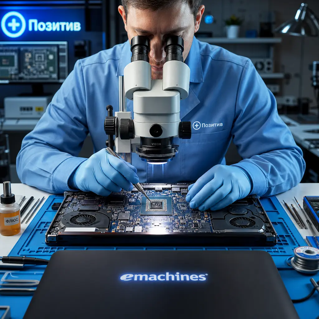 Замена видеокарты ноутбука Emachines в Краснокамске