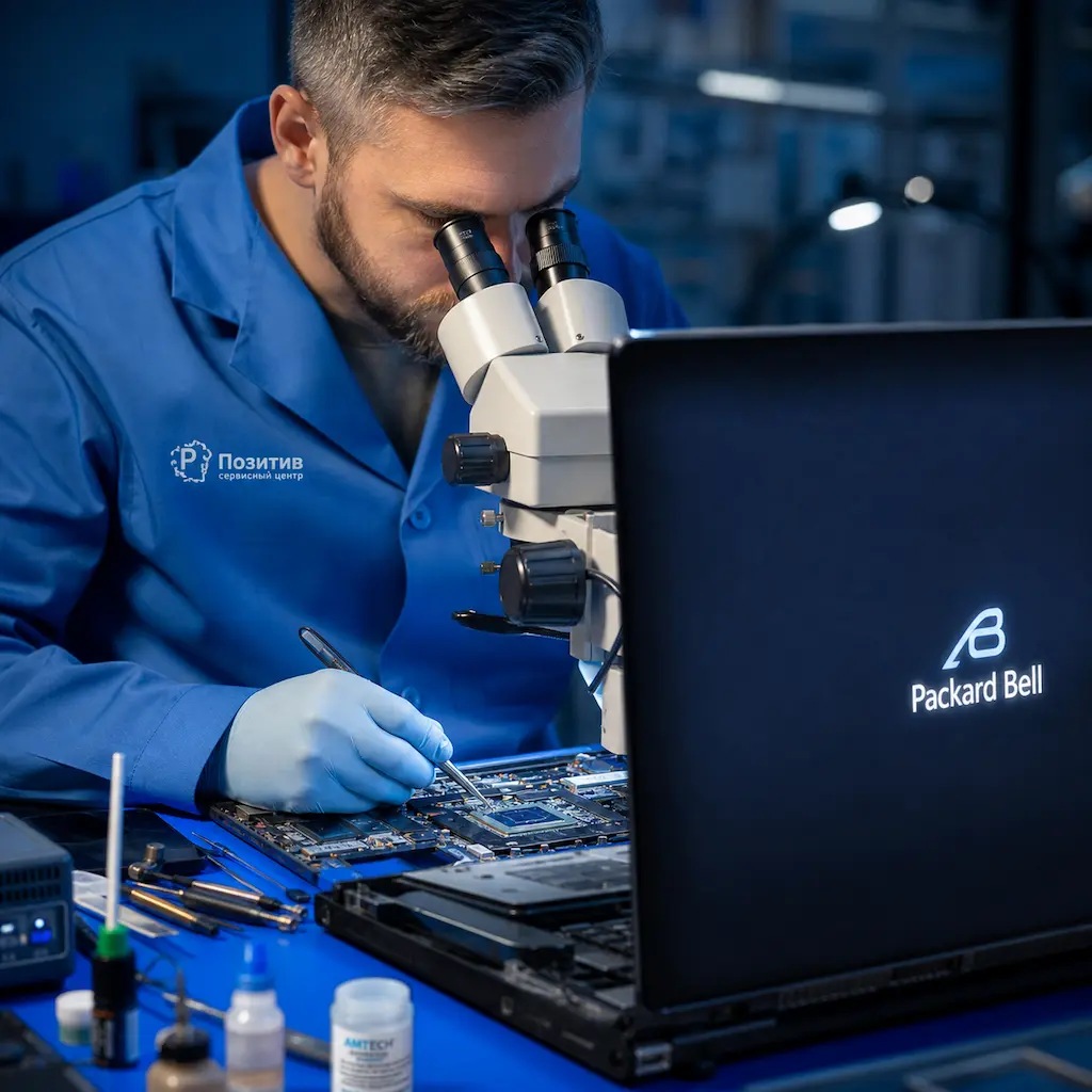 Замена видеокарты ноутбука Packard Bell в Краснокамске