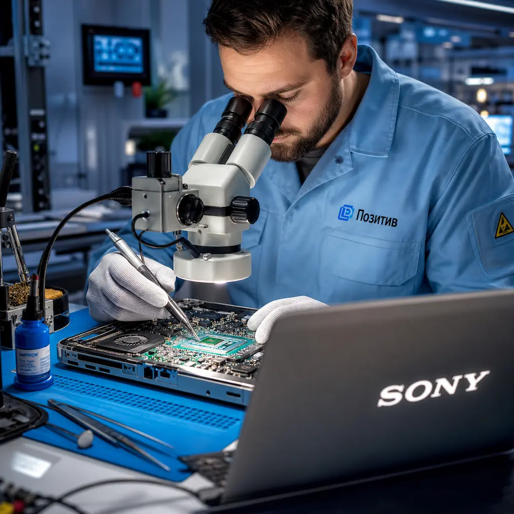 Замена видеокарты ноутбука Sony в Краснокамске