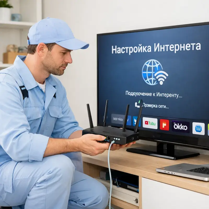 Настройка интернета на телевизоре в Краснокамске