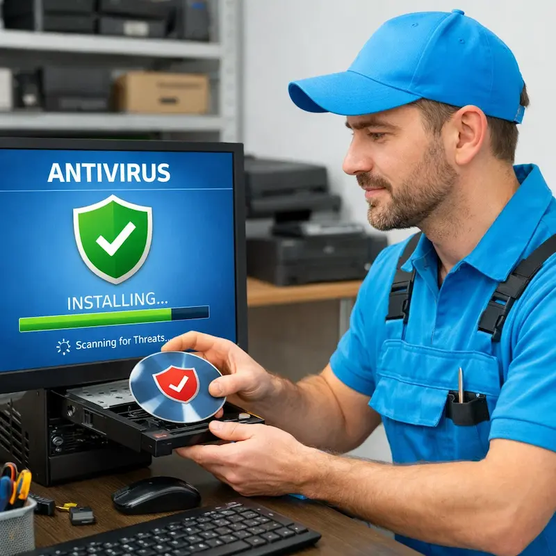 Установка антивируса в Краснокамске на дому