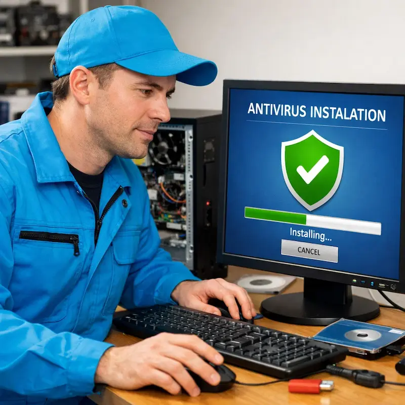 Установка антивируса на ноутбук в Краснокамске