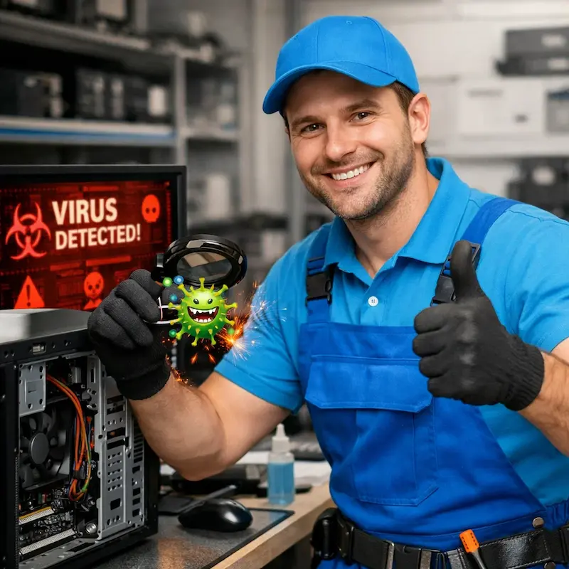 Удаление вирусов с компьютера в Краснокамске